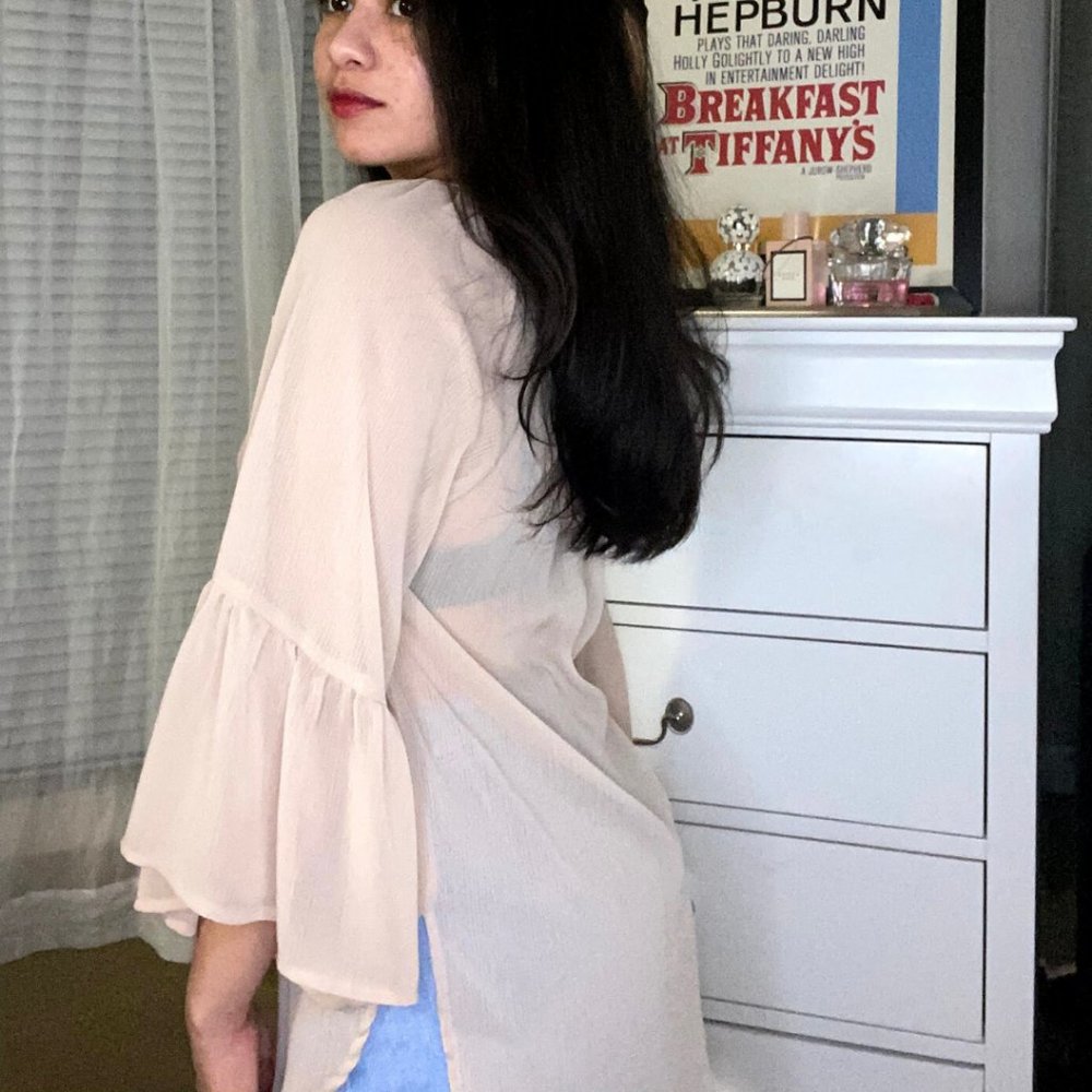 Pink Chiffon Top - Picture 3 of 6